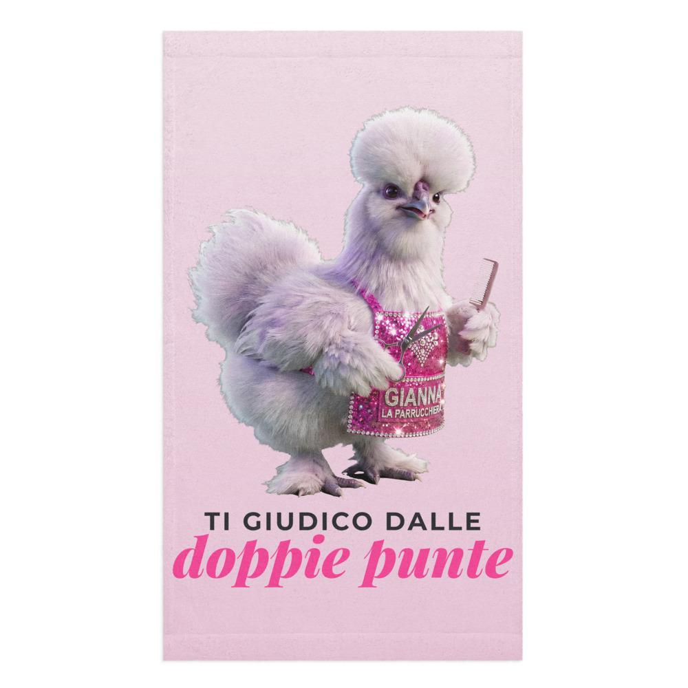 Asciugamano Gianna · «Ti giudico dalle doppie punte»
