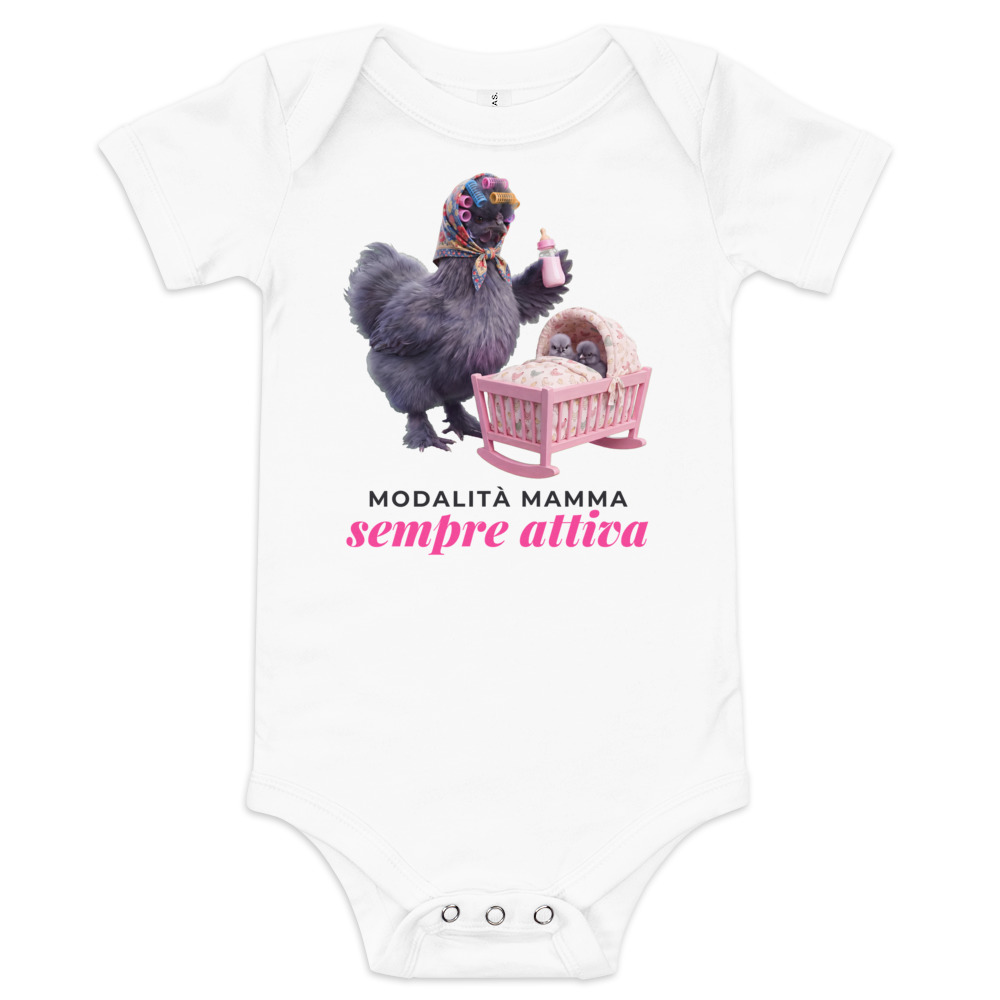 Body neonato Piera · «Modalità mamma sempre attiva»