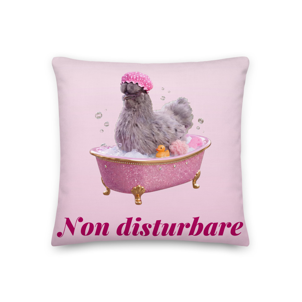 Cuscino Sandra · «Non disturbare»