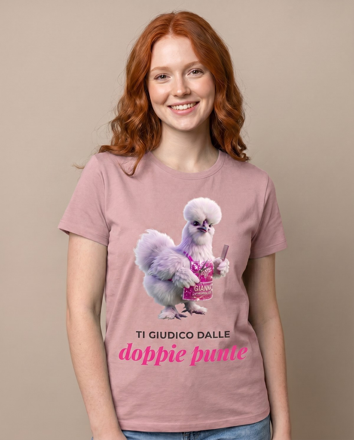 Gianna — t-shirt Rosa cipria