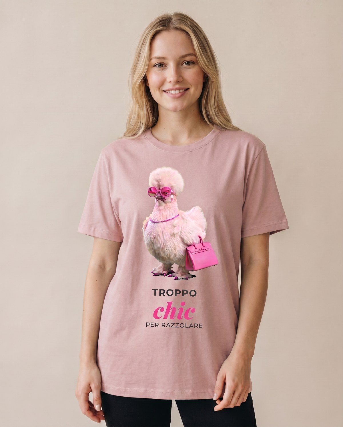 Luigina — t-shirt Rosa cipria