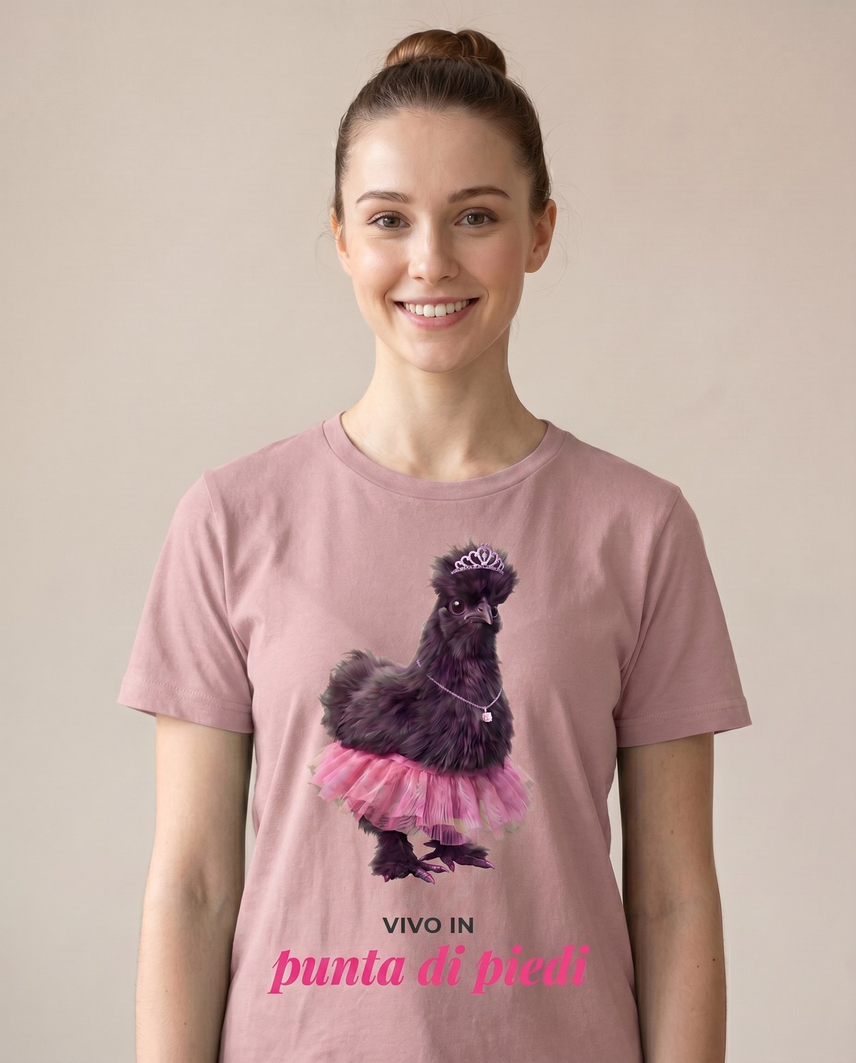 Silvana — t-shirt Rosa cipria