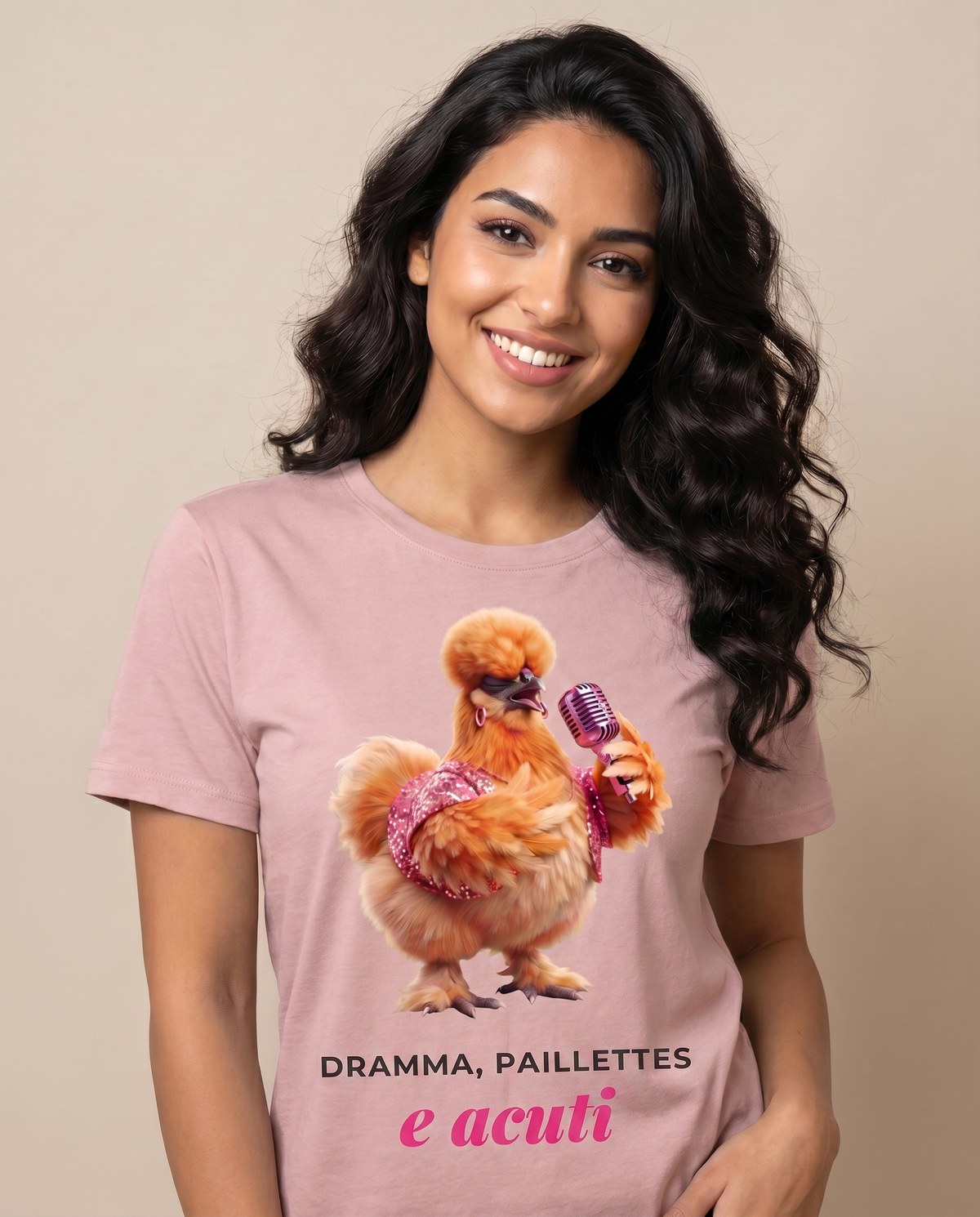Teresa — t-shirt Rosa cipria