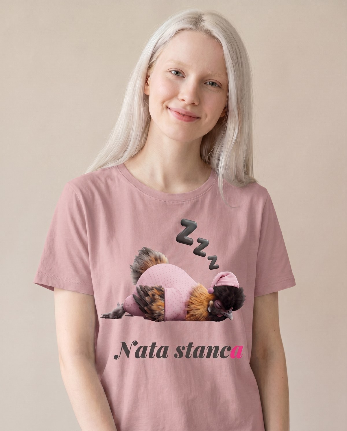 Valentina — t-shirt Rosa cipria