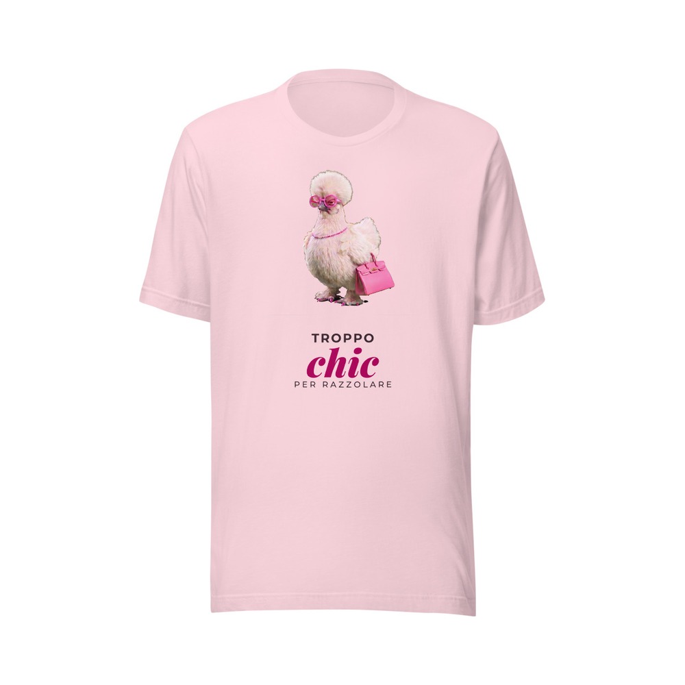 T-shirt Luigina · «Troppo chic per razzolare»